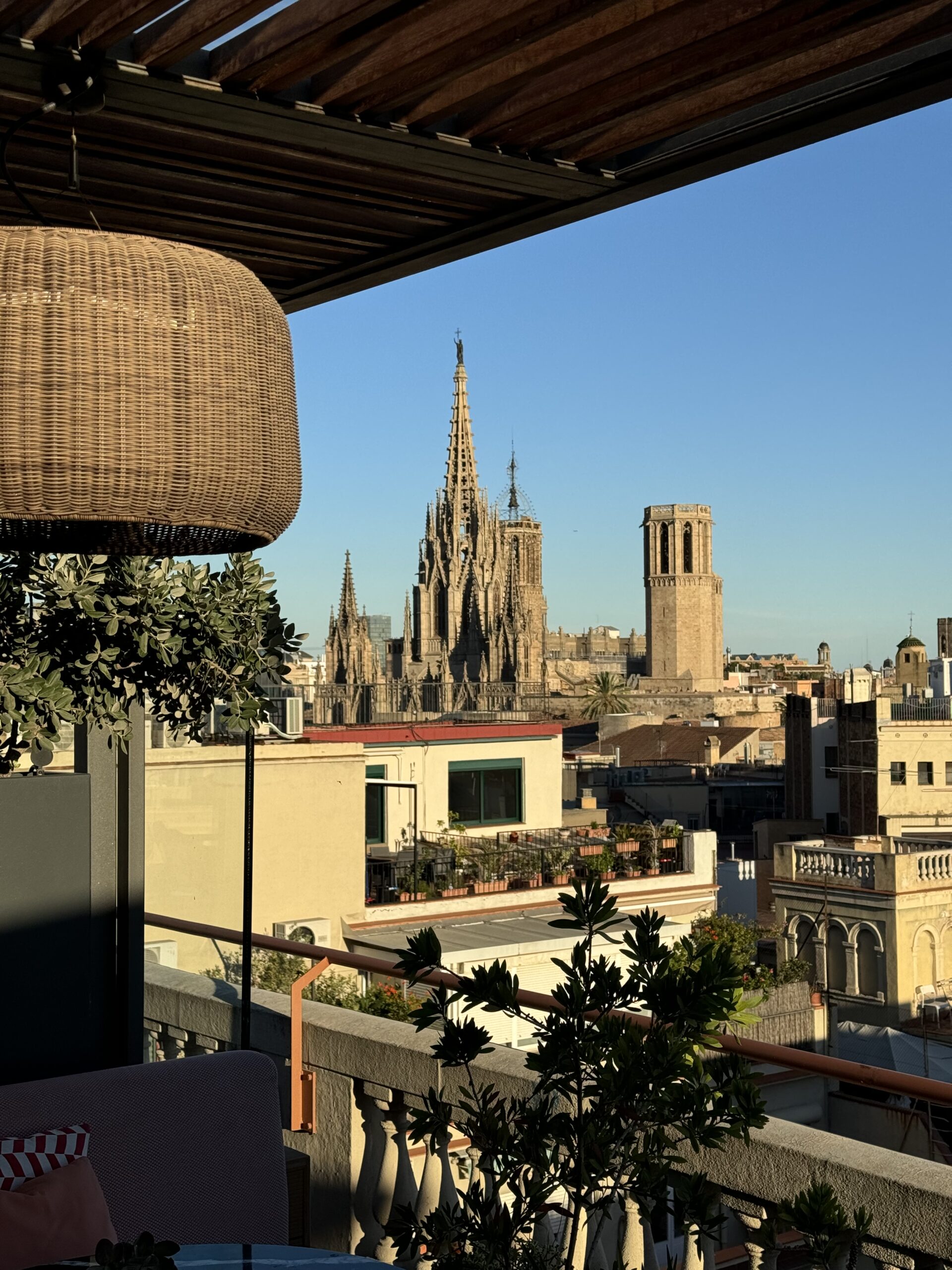 Rooftop Aussicht auf Barcelona